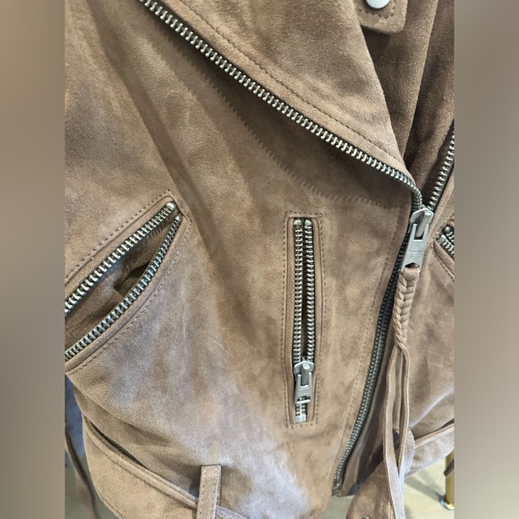 ALLSAINTS Suede Biker Jacket - Picture 3 of 7